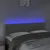 Produktbild 3 för Sänggavel LED ljusgrå 144x5x78/88 cm sammet