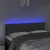 Produktbild 3 för Sänggavel LED mörkgrå 144x5x78/88 cm sammet