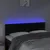 Produktbild 3 för Sänggavel LED svart 144x5x78/88 cm sammet