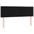 Produktbild 4 för Sänggavel LED svart 144x5x78/88 cm sammet