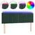 Produktbild 2 för Sänggavel LED mörkgrön 144x5x78/88 cm sammet