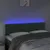 Produktbild 3 för Sänggavel LED mörkgrön 144x5x78/88 cm sammet