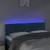 Produktbild 3 för Sänggavel LED mörkblå 144x5x78/88 cm sammet