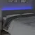 Produktbild 3 för Sänggavel LED ljusgrå 180x5x78/88 cm sammet