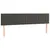Produktbild 4 för Huvudgavel LED mörkgrå 180x5x78/88 cm sammet