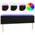 Produktbild 2 för Sänggavel LED svart 180x5x78/88 cm sammet