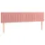 Produktbild 4 för Sänggavel LED rosa 180x5x78/88 cm sammet