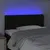 Produktbild 3 för Sänggavel LED svart 100 x 7 x 78/88 cm tyg