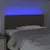 Produktbild 3 för Sänggavel LED taupe 100 x 7 x 78/88 cm tyg