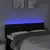 Produktbild 3 för Sänggavel LED svart 160x7x78/88 cm tyg