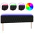 Produktbild 2 för Sänggavel LED svart 180x7x78/88 cm tyg