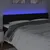 Produktbild 3 för Sänggavel LED svart 180x7x78/88 cm tyg