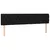 Produktbild 4 för Sänggavel LED svart 180x7x78/88 cm tyg