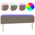 Produktbild 2 för Huvudgavel LED taupe 180x7x78/88 cm tyg