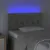Produktbild 3 för Sänggavel LED ljusgrå 80x7x78/88 cm sammet