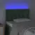 Produktbild 3 för Sänggavel LED mörkgrön 80x7x78/88 cm sammet