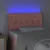 Produktbild 3 för Sänggavel LED rosa 80x7x78/88 cm sammet