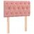 Produktbild 4 för Sänggavel LED rosa 80x7x78/88 cm sammet