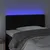 Produktbild 3 för Sänggavel LED svart 100 x 7 x 78/88 cm sammet