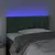 Produktbild 3 för Sänggavel LED mörkgrön 100x7x78/88 cm sammet