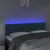 Produktbild 3 för Sänggavel LED mörkblå 144x7x78/88 cm sammet