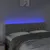 Produktbild 3 för Sänggavel LED ljusgrå 160x7x78/88 cm sammet
