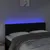 Produktbild 3 för Sänggavel LED svart 160x7x78/88 cm sammet