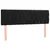Produktbild 4 för Sänggavel LED svart 160x7x78/88 cm sammet