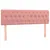 Produktbild 4 för Huvudgavel LED rosa 160x7x78/88 cm sammet