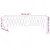 Produktbild 6 för Huvudgavel LED rosa 160x7x78/88 cm sammet