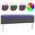 Produktbild 2 för Sänggavel LED mörkgrå 180x7x78/88 cm sammet