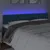 Produktbild 3 för Sänggavel LED mörkblå 180x7x78/88 cm sammet