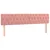 Produktbild 4 för Sänggavel LED rosa 180x7x78/88 cm sammet