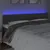 Produktbild 3 för Sänggavel LED mörkgrå 200x7x78/88 cm sammet