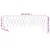 Produktbild 6 för Sänggavel LED rosa 200x7x78/88 cm sammet