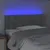 Produktbild 3 för Sänggavel LED ljusgrå 80x5x78/88 cm tyg