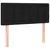 Produktbild 4 för Sänggavel LED svart 100 x 5 x 78/88 cm tyg