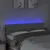 Produktbild 3 för Sänggavel LED ljusgrå 144x5x78/88 cm tyg