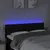 Produktbild 3 för Sänggavel LED svart 144x5x78/88 cm tyg