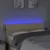 Produktbild 3 för Sänggavel LED gräddvit 144x5x78/88 cm tyg