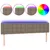 Produktbild 2 för Sänggavel LED taupe 160x5x78/88 cm tyg