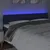 Produktbild 3 för Sänggavel LED blå 160x5x78/88 cm tyg