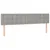 Produktbild 4 för Huvudgavel LED ljusgrå 180x5x78/88 cm tyg