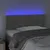 Produktbild 3 för Sänggavel LED ljusgrå 80x5x78/88 cm sammet
