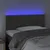 Produktbild 3 för Sänggavel LED mörkgrå 80x5x78/88 cm sammet