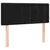 Produktbild 4 för Sänggavel LED svart 80x5x78/88 cm sammet