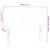 Produktbild 6 för Sänggavel LED rosa 80x5x78/88 cm sammet 