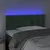Produktbild 3 för Sänggavel LED mörkgrön 90x5x78/88 cm sammet
