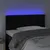 Produktbild 3 för Sänggavel LED svart 100 x 5 x 78/88 cm sammet