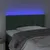 Produktbild 3 för Sänggavel LED mörkgrön 100x5x78/88 cm sammet